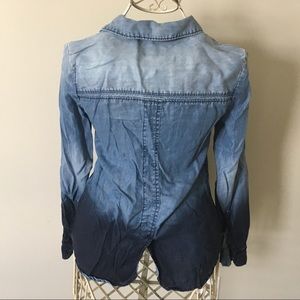 Anthropologie Tops - Anthro Holding Horses Dip Dye Chambray Shirt - 0 Anthropologie Tops - Anthro Holding Horses Dip Dye Chambray Shirt - 0